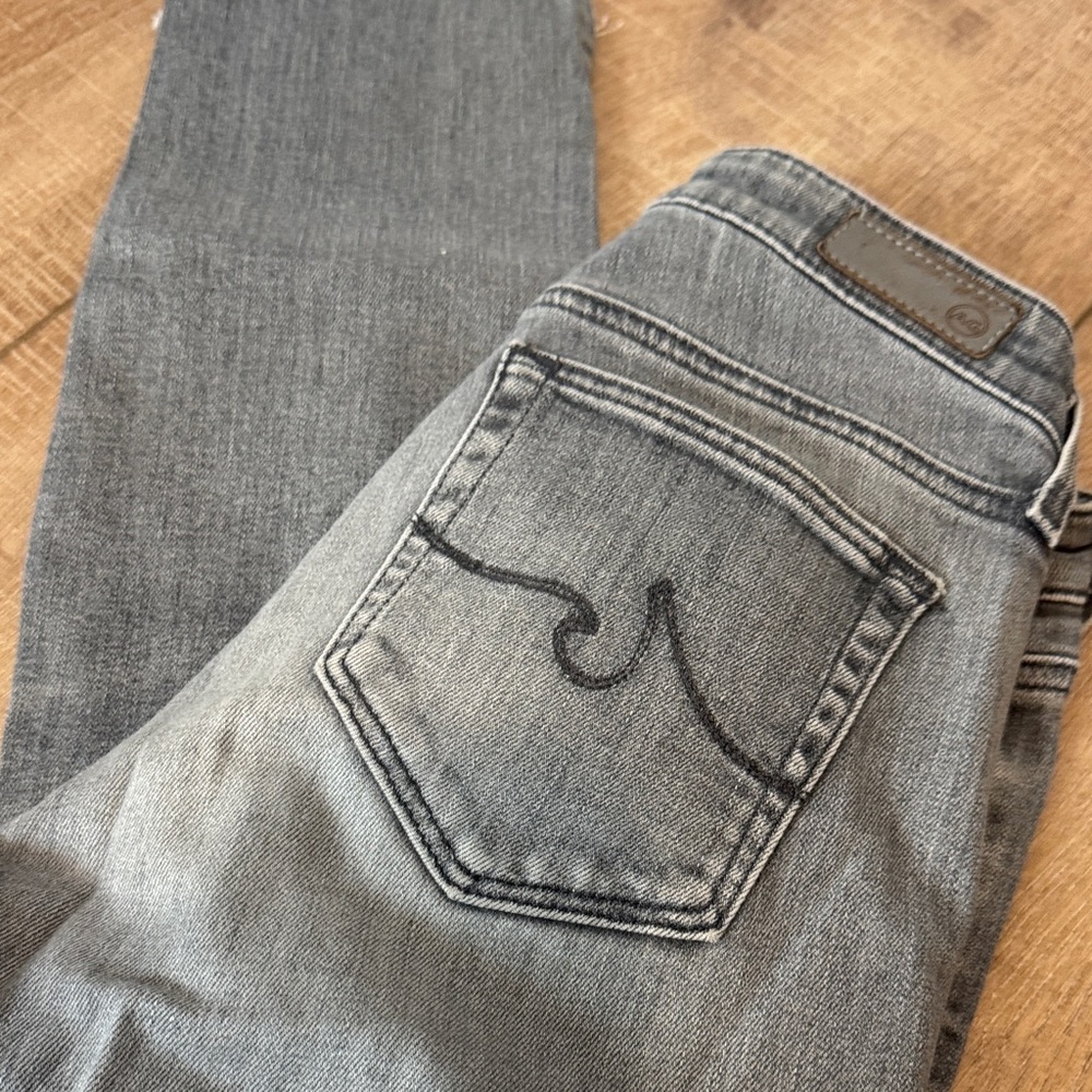 AG Adriano Goldschmied Gray Skinny Jeans